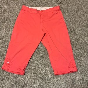 Lee Comfort Waistband pink capri pants size 14